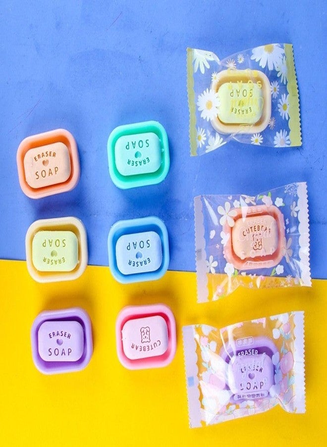 GETNAKSH Mini Soap Eraser Rubber for Kids Girls Boys Childern Birthday Return Gift,Classroom Non Dust Eraser Birthday Return Gift School College Stationery Suppliers (Pack of 4) - Image 4